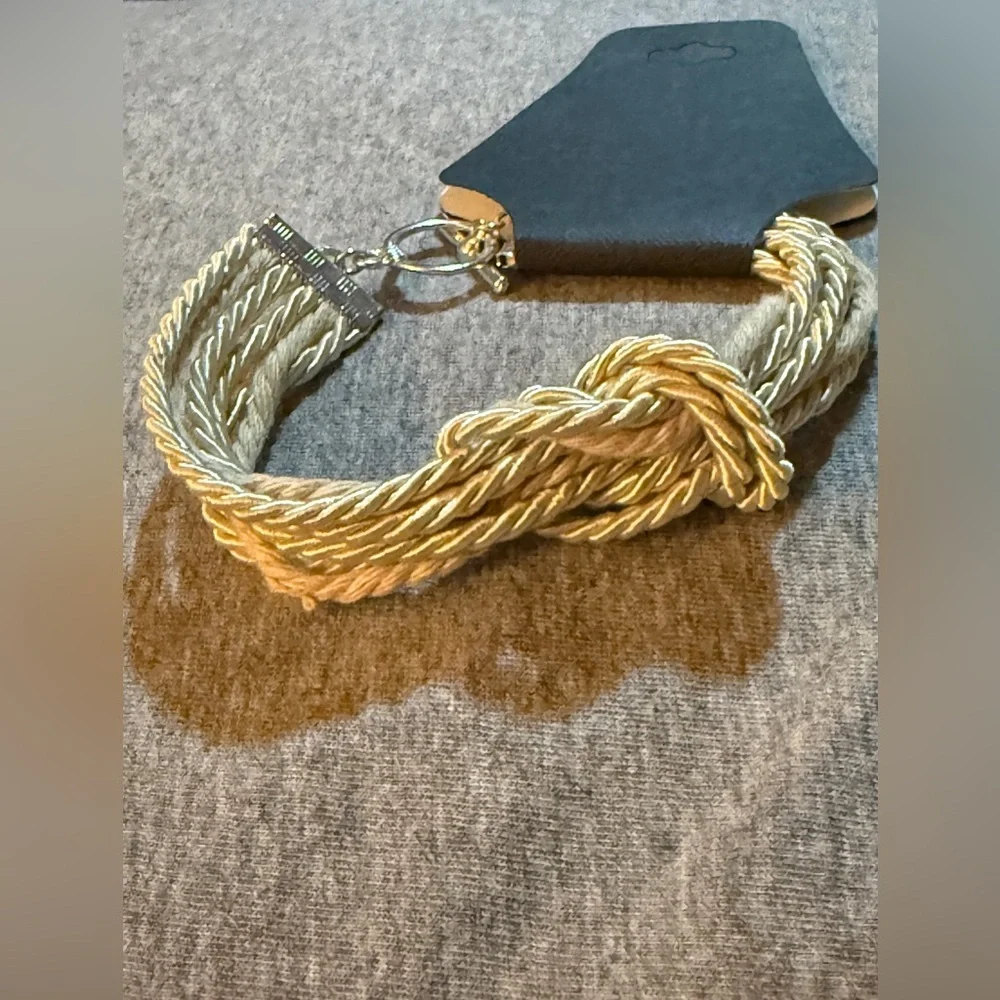 Cotton Rope Twisted Bracelet NWT